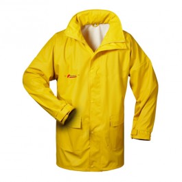 Regen-Jacke PU-TEX gelb mit Kapuze