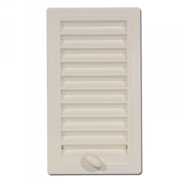 Lüftungsgitter Kunststoff mit verzinktem Einbaurahmen Modell Vent